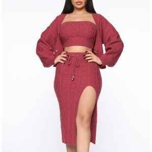 Fashion Nova Wouldn't Knit Be Nice 3 Piece Set